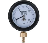 KS Tools 150.1848 Manomètre 1,0 - 15,0 bar inclus Embout de raccordement et capuchon de protection