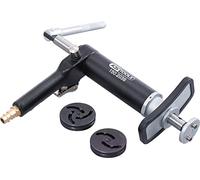 KS TOOLS 150.1925 - Repousse Piston Pneumatique avec Coupelles Universelles - Frein Pneumatique Droite et Gauche - Adaptateur Universel à 2 et à 3 Broches Réglables - Aluminium Couleur