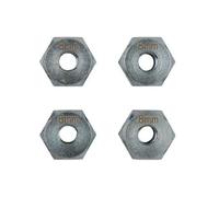 Ks Tools 150.2169 Jeu De 4 Ecrous 6 Pans Pour Goujon Fileté