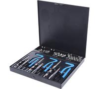 KS Tools 150.6155 Jeu de réparation de filetage en acier inoxydable M6-M10, 87 pcs