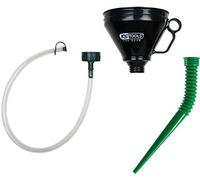 KS Tools Kit entonnoir flexible 150.9230 - 3 pièces (raccord et tuyau) pour huile, essence, antigel