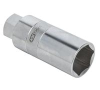 KS Tools 150.9427 Douille, tige de piston d'amortisseur | Douille traversante pour coffret 150.9400, 27 mm, outillage professionnel, chrome vanadium