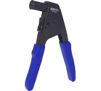 KS Tools Pince à riveter manuelle 150.9650 – Jeu 41 pièces avec rivets – Poignées bleues