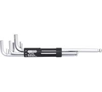 KS TOOLS Jeu de clés mâles coudées à 6 pans creux 3 en 1, 8 pces XL tête sphérique - 151.2180