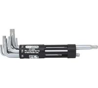 KS Tools Jeu de clés mâles Torx 151.2400 – 8 pièces T10–T50 tête sphérique longue, acier trempé