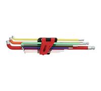 KS Tools 151.4560 6 pans intérieurs Jeu de clés mâles coudées 1.5 mm, 2 mm, 2.5 mm, 3 mm, 4 mm, 5 mm, 6 mm, 8 mm, 10 mm 9 pièces