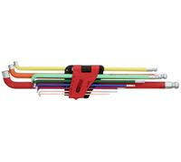 KS Tools 151.4560 6 pans intérieurs Jeu de clés mâles coudées 1.5 mm, 2 mm, 2.5 mm, 3 mm, 4 mm, 5 mm, 6 mm, 8 mm, 10 mm 9 pièces