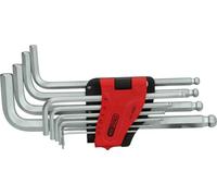 KS Tools Jeu de clés mâles coudées à six pans creux, tête sphérique, longue