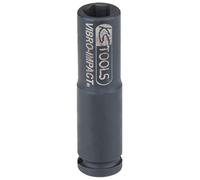 KS Tools 152.1064 Douille longue à choc 1/4" - 12mm - En Chrome Molybdène | Douille à chocs longue 1/4'' - 12 mm, L.50 mm pour bougies de préchauffage, chrome vanadium, résistant