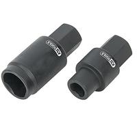 KS Tools 152.1380 Jeu de Douilles pour Pompe à Injection Bosch, 2 pièces | Jeu de 2 douille pour pompes à injection Bosch, chrome vanadium, résistant