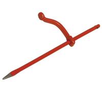 KS TOOLS 156.0561 - Chevillette de Maçon Noir - Chevillette Ronde en Acier au carbone 300 x 26 mm