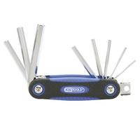 KS Tools - 158.3540 - Jeu de 8 clés mâles 6 pans sur monture - 2,5 à 10 mm