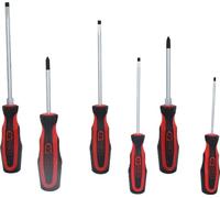 KS Tools 159.0010 Boite de tournevis Ergotorque plus 6 pièces | Jeu de tournevis ERGOTORQUEplus, 6 pcs., Fente+PH, précision de serrage, chrome vanadium