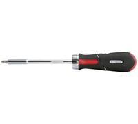 KS TOOLS - 159.2051 - tournevis multifonction manche revolver - Tournevis à cliquet avec jeu d'embouts - lame chromée - tournevis aimanté
