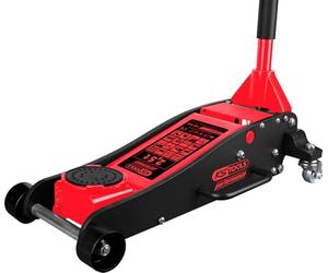 Cric Hydraulique KS Tools | Capacité 2T | Rouge | Base 96x112mm | Pour Garage Et Dépannage