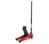 KS Tools - 161.0366 - Cric hydraulique Auto 3t - Cric rouleur avec 2 Roues directionnelles - Hauteur Min 120 et Max 460 mm