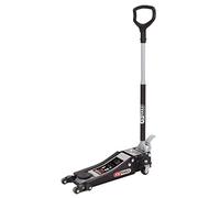 KS Tools 161.0372 Cric Hydraulique Extra-Bas | Cric hydraulique extra-bas acier ULTIMATE 2 t avec double-roues avant, levage automobile