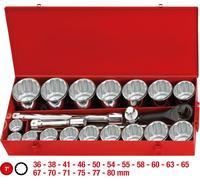 KS TOOLS 2.50cm 1" Jeu de clés à douilles 22 pcs. 911.0824