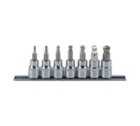 KS TOOLS 3/8' CHROMEplus Jeu de douilles à embouts pour vis 6 pans intérieur à tête sphérique, 7 pcs 3-10 mm ( 918.3772 )