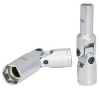 KS Tools 500.7303 - Douille articulée 6 pans pour bougie préchauffage 3/8" - 10mm - En Chrome Vanadium - En Chrome Vanadium - Finition satinée