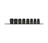 KS TOOLS 3/8" Jeu de douilles à chocs 6 pans, courtes, 8 pcs