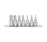 KS Tools Jeu de douilles 3/8" tournevis 6 pans intérieur CHROMEplus 7 pièces 4-12 mm (918.3921)