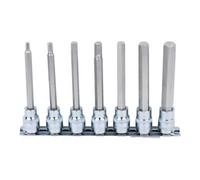 KS Tools - Jeu de douilles 3/8" 918.3960 - 6 pans intérieurs Chromeplus, longues, 7 pièces 4-12 mm