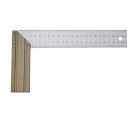 KS Tools 300.0223 Equerre graduée acier KS 400mm - talon en aluminium, lame acier trempé graduée