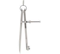 KS Tools Compas porte-crayon 300.0411 – acier carbone bruni, pointe trempée, L 200 mm