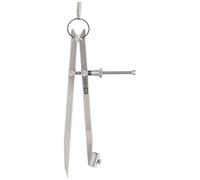KS Tools Compas porte-crayon 300.0411 – acier carbone bruni, pointe trempée, L 200 mm