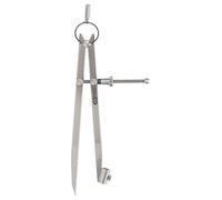 KS Tools 300.0411 Compas porte crayon acier carbone bruni Pointe trempée Longueur 200 mm Ouverture 200 mm