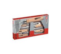 Ks Tools 300.1050 Ergo Jeu De 6 Tournevis A Poignée En Bois Plats Et Cruciformes
