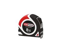 KS Tools - 302.0134 - Mètre ruban 8x25 mm en bi-matière - Avec enrouleur et arrêt automatique - Classe II - Mètre ruban laqué blanc