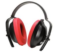 KS Tools Casque anti-bruit 310.0130 – Protection auditive de travail 19 dB – Rouge – EN 352-1:2020