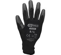 KS Tools Gants microfibres 310.0470 Taille L 12 paires Noir