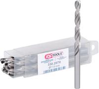 Lot de 10 forets HSS-G meulés Diam.7,0 mm KS TOOLS - 330.2070
