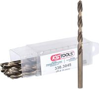 Lot de 10 forets HSS-CO au cobalt, Diam.4,5 mm KS TOOLS - 330.3045