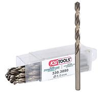 KS TOOLS - 330.3050 - Lot de 10 forets HSS-CO au cobalt, Ø5,0 mm - Gold