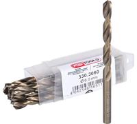 KS Tools 330.3060 Lot de 10 Forets HSS-CO au cobalt 6 mm