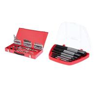 KS TOOLS 331.0644 Coffret De Jeux De Tarauds Et Filières - 44 Pièces & 150.1330 Jeu d'extracteurs de goujons pour goujons de M3-M18 6 pièces