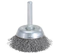KS Tools 340.0004 - Brosse Boisseau Acier 0,3 mm, Ø 75 mm