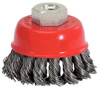 KS Tools 340.0024 - Brosse Conique Acier Torsadé 0,5 mm, Ø 90 mm