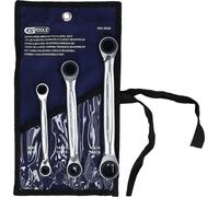 KS TOOLS 4 in 1 GEARplus réversible Jeu de clés mixtes à cliquet 3 pces - 503.4540