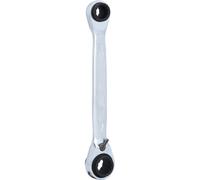 KS TOOLS 4 in 1 GEARplus umschaltbar Doppel-Ratschenringschlüssel, 8x10x12x13mm