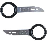 KS Tools 500.1374 Outil de déverrouillage pour autoradio/navigation, 2 pièces, etc. Becker