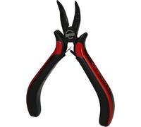 KS Tools Pince électronique 500.7022 à bec demi‑rond coudé 45° 130 mm Noir/Rouge