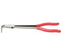 KS TOOLS 500.7053 - Pince Extra-Longue à Bec Demi-Rond Coudé 90° - Gamme Classic - L. 270 mm