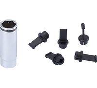KS Tools Douille pour bougie de préchauffage PSG 500.7345 – 5 capuchons – Chrome Vanadium satiné