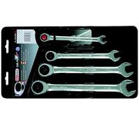 KS Tools 503.4204 Jeu de clé mixte à cliquet CHROMEplus 72 dents 10/13/17/19 mm