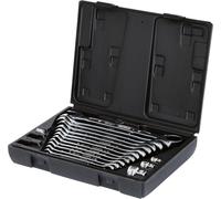 KS TOOLS Coffret clés mixtes à cliquet 503.4266 CHROMEplus 16 pièces 8-19 mm Argent